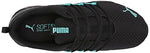 PUMA Women's RIAZE PROWL MOD MULTI Sneaker, Puma Black-Blue Turquoise, 11