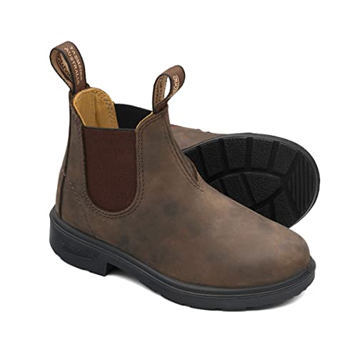 Blundstone 565 Pull-On Chelsea Boot (Infant/Toddler/Little Kid/Big Kid), Rustic Brown, 2 AU(3-3.5 M US Big Kid)