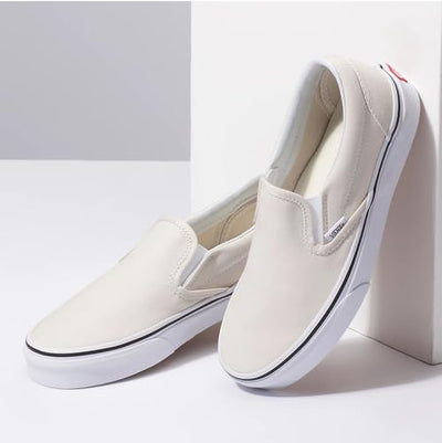 Vans Classic Slip-On¿ Birch/True White Men's 7.5, Women's 9 Medium