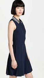 Tory Sport Women's Performance Pleated Golf Dress, Tory Navy, Blue, M
