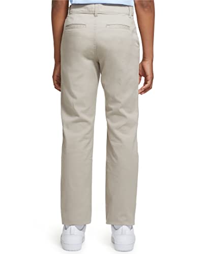IZOD Boys' School Uniform Twill Khaki Pants, Flat Front & Comfortable Waistband, 5