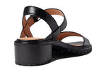 Madewell Cameron Lug Sandal - Nubuck Sandals for Women - Leather Upper with Ankle Strap Buckle Closure, Synthetic Outsole, and Round-Toe Sandals True Black 10 M