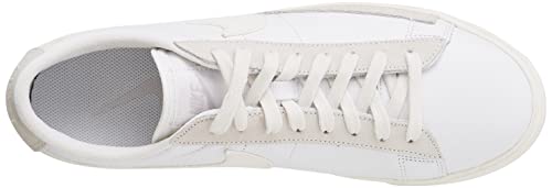 Nike Blazer Low Leather Mens Trainers CW7585 Sneakers Shoes (UK 7 US 8 EU 41, White sail Platinum Tint 100)