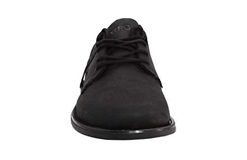 Xero Shoes Men's Alston Leather Dress Shoe - Lightweight Barefoot-Friendly, Black, 10