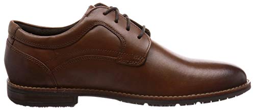 Rockport Men's Waterproof Dustin Plain Toe Business Shoes - brown -