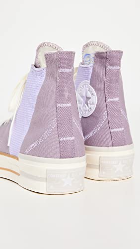 Converse Women's Chuck 70 Plus Sneakers, LucidLilac/VaporViolet/Egret, Purple, Blue, 8.5 Medium US
