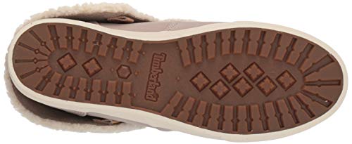 Timberland Dausette Fleece Fold Down Boot Fashion, Light Taupe Nubuck, 080M M US
