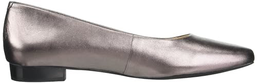 Trotters Women's Flats, Pewter Leather, 9.5 Narrow