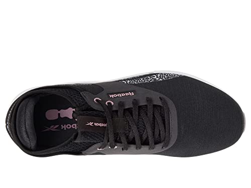 Reebok Women's Dailyfit DMX 2.5 Walking Shoe, Black/Infused Lilac/White, 7.5