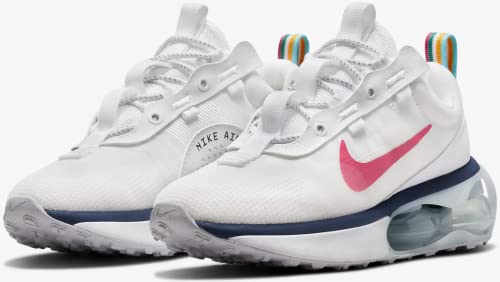 Nike Women's Air Max 2021 100, White/Thunder Blue/Pure Platinum/Archaeo Pink, 11 M US