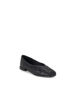 Frye Women's Claire Woven Flat, Black - 8.5M