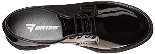Bates Men's Lites High Gloss Oxford Uniform Dress Shoe, Black, 5 Wide