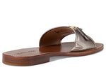 Coach Ina Metallic Leather Sandal Platinum Champagne 5 B (M)
