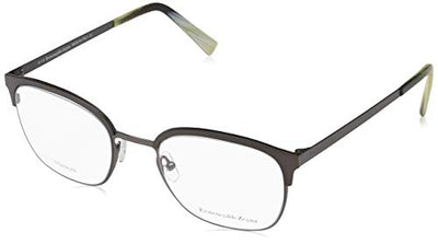 Ermenegildo Zegna EZ5038 009 Mens Matte Gunmetal/Horn 50 mm Eyeglasses - Matte Gunmetal/Horn - Matte Gunmetal/Horn