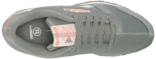 Reebok unisex adult Classic Leather (Ree)cycle Sneaker, Harmony Green/Classic White/Orange Flare, 10.5 Women 9 Men US