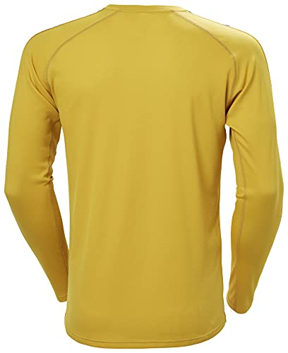 Helly-Hansen Mens LIFA Active Stripe Baselayer Crew, 340 Straw, XX-Large