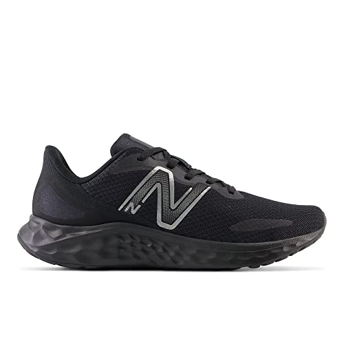 New Balance Women's Fresh Foam Arishi V4 Slip-Resistant Running Shoe, Black/Black Metallic/Black, 6.5