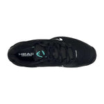 HEAD Men's Revolt Pro Sneaker, Black/Teal, 13