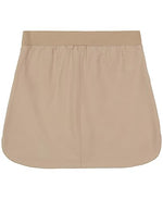 Nautica Girls Size School Uniform Performance Scooter Skirt with Undershorts, Pull-on, Knit Waistband & Functional Pockets, Khaki, 18 Plus