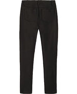 Nautica Girls' School Uniform Stretch Interlock Jegging, Black, 16
