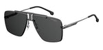 Carrera CA1016/S 0KJ1 64mm Dark Ruthenium/Gray Square Sunglasses for Men for Women + BUNDLE with Designer iWear Eyewear Kit