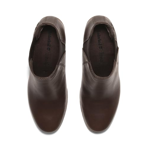 Timberland Women's Allington Mid Chelsea Boot, Medium Brown Full Grain, 7.5 Wide