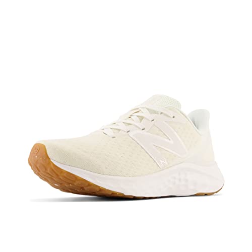 New Balance Women's Fresh Foam Arishi V4 Running Shoe, Raw Sugar/Gum, 8 Wide