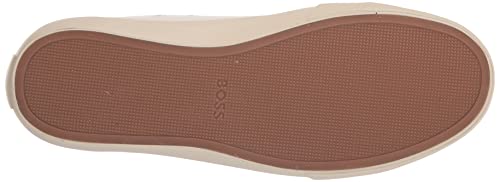 B Logo High Top Leather Sneaker Light Cream