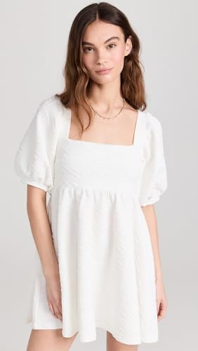 Free People Women's Violet Mini Dress, White, M