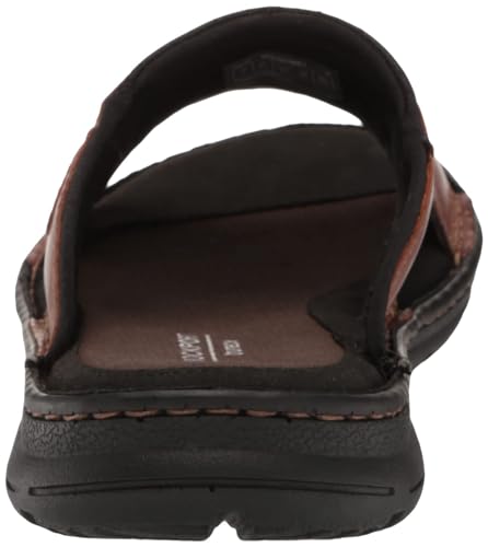 Rockport mens Darwyn 2 Slide Sandal, Coach Brown, 10.5 Wide US