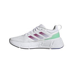 adidas Women's Questar Sneaker, White/Lucid Fuchsia/Silver Dawn, 8