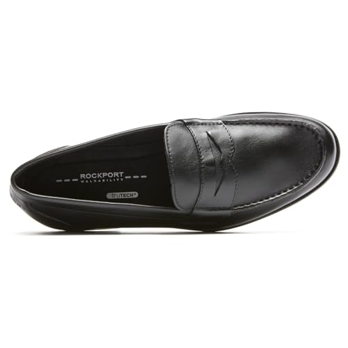 Rockport Men's Classic Loafer Penny, Black II, 9.5 Medium