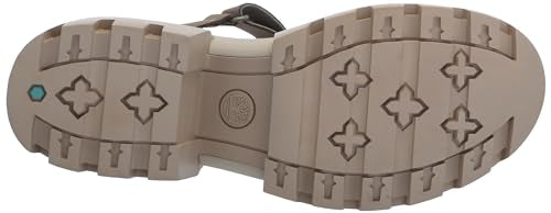 Timberland Women's Everleigh T-Strap Sandal, Light Taupe Nubuck, 6