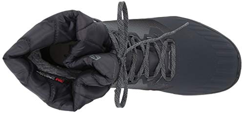 Salomon Women's VAYA Powder TS CSWP Winter Boots, Ebony/Stormy Weather/Black, 9.5