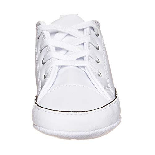 Converse Kids' First Star High Top Sneaker, White, Size 1 M Us Infant