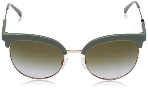 GIORGIO ARMANI AR8007-559431 Sunglasses Striped Brown w/Green Lens 46mm