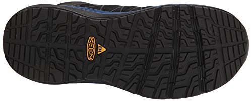 KEEN Utility Men's Vista Energy Low Soft Toe Industrial Sneaker Work, Nautical Blue/Black, 7.5 Wide