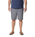 Columbia Mens Washed Out Hiking Short, Grey Ash, 34 x 10