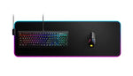 SteelSeries Gaming Mouse Pad 2 Zone RGB Illumination 9cm x 30cm x 0.4cm QcK Prism Cloth XL Black