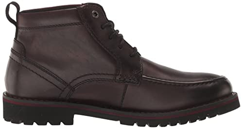Rockport Men's Mitchell Moc Boot Ankle, Burgundy, 8.5