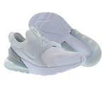 Nike Air Max 270 Extreme (Big Kid) White/White/Metallic Silver/White 4 Big Kid M