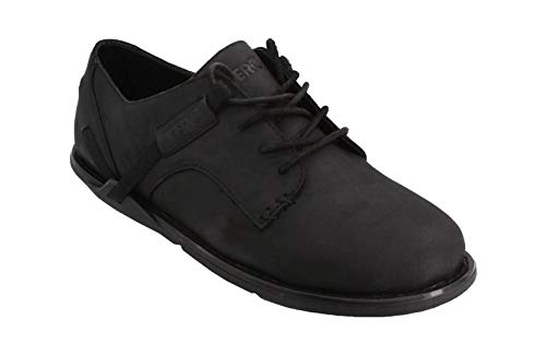 Xero Shoes Men's Alston Leather Dress Shoe - Lightweight Barefoot-Friendly, Black, 10