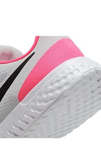 Nike Unisex-Child Revolution 5 Grade School Running Shoe (Photon Dust, Black Pink Glow, 6.5)