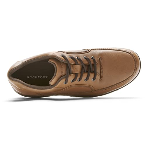 Rockport Men's Eureka Walking Shoe, Tan Leather, 8 Wide