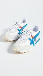 Onitsuka Tiger EDR 78 Unisex Sneakers, White/Directoire Blue, 13.5 US Women/12 US Men