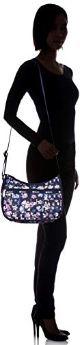 LeSportsac Classic Hobo Crossbody Handbag in Very Merry Navy, Medium