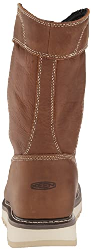 KEEN Utility Men's Work Boots, Belgian/Off White, 12 Wide