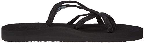 Teva Women's Olowahu Flip-Flop (39 M EU / 8 B(M) US, Mix Black on Black)