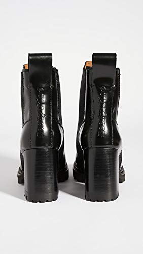 See by Chloe Women's Mallory Lug Sole Boots, Nero, Black, 5 Medium US
