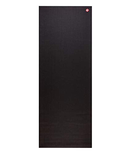 Manduka PRO Travel Yoga Mat 2.5mm Thin, Lightweight, Non-Slip, Made with Dense Cushioning for Stability and Support, 71 Inch, Black